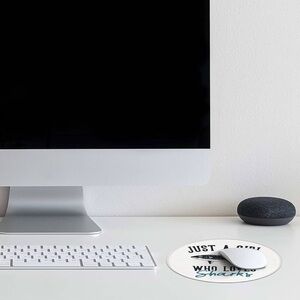 Just A Girl Who Loves Sharks Mouse Pad 7.9 x 7.9 Inch